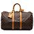 Borsa da viaggio Louis Vuitton Monogram Keepall Bandouliere 45 Marrone