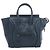 Céline Borsa a mano Celine Luggage Micro in pelle blu navy