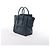 Céline Borsa a mano Celine Luggage Micro in pelle blu navy - vista 2