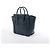Céline Borsa a mano Celine Luggage Micro in pelle blu navy - vista 3