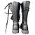 Autre Marque Stivali Brandit Phantom in pelle nera a 14 occhielli - vista 4