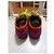 Sneakers Dolce & Gabbana in camoscio fucsia e arancione - vista 3