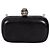 Clutch Alexander McQueen in pelle nera con teschio, usato