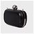 Clutch Alexander McQueen in pelle nera con teschio, usato - vista 2