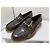 Mocassini Gucci Rain Horsebit in gomma marrone - vista 3