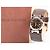 Reloj Louis Vuitton Tambour Damier Ebene Cuero Marrón - vista 3