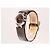 Reloj Louis Vuitton Tambour Damier Ebene Cuero Marrón - vista 4