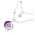 Autre Marque Au750 Amethyst Diamant Collier - Ansicht 4