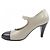 Décolleté Chanel G39111 in pelle grigia - vista 2