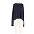 Rag & Bone Navy Blauer Wolle Cropped Pullover Gerade