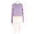 Autre Marque FROM FUTURE Lila Wollpullover mit Langarm