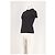 T-shirt nera a maniche corte in cotone Theory - vista 4