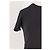 T-shirt nera a maniche corte in cotone Theory - vista 6