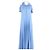 Céline Hellblaues Maxikleid mit Rollkragen