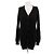 Miu Miu Langer schwarzer Wollcardigan