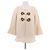 Barbara Bui Top beige con dettagli dorati