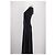 Vestido maxi negro Mango de manga larga - vista 3