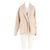 Chaqueta de lino beige Pomandère