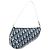 Christian Dior Trotter Canvas Saddle Pouch PVC Navy Silver - vista 2