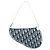 Christian Dior Trotter Canvas Saddle Pouch PVC Navy Silver - vista 3