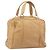 LOEWE Hand Bag Leather Beige Gold