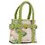 Salvatore Ferragamo Gancini Hand Bag Vinyl Green Silver