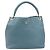 PRADA Tote Bag Leder Hellblau Gold - Ansicht 13