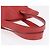 LOEWE Tote Bag Leather Red Silver - vista 8