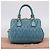 Miu Miu Matelasse Hand Bag Leather 2way Blue Gold - vista 12