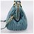 Miu Miu Matelasse Hand Bag Leather 2way Blue Gold - vista 4