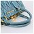 Miu Miu Matelasse Hand Bag Leather 2way Blue Gold - vista 8