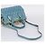 Miu Miu Matelasse Hand Bag Leather 2way Blue Gold - vista 9