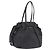 PRADA Side Ribbon Tote Bag Leather Black Gold