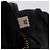 PRADA Side Ribbon Tote Bag Leather Black Gold - vista 12
