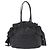 PRADA Side Ribbon Tote Bag Leather Black Gold - vista 2