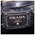 PRADA Side Ribbon Tote Bag Leather Black Gold - vista 21