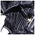PRADA Side Ribbon Tote Bag Leather Black Gold - vista 26