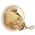 CHANEL Pearl Earring metal Gold CC - vista 11