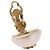 CHANEL Pearl Earring metal Gold CC - vista 6