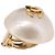 CHANEL Pearl Earring metal Gold CC - vista 8