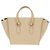 Céline CELINE Tie bag Sac à main Cuir Beige Ton Or - vue 2