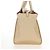 Céline CELINE Tie bag Sac à main Cuir Beige Ton Or - vue 6