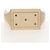 Céline CELINE Tie bag Sac à main Cuir Beige Ton Or - vue 7