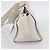Autre Marque Saint Laurent Leather Baby Cabas Hand Bag 2way White Silver - vista 6
