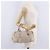LOEWE Anagram Amazona 28 Hand Bag Leather Ivory Silver - vista 27