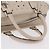 LOEWE Anagram Amazona 28 Hand Bag Leather Ivory Silver - vista 7