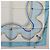 Salvatore Ferragamo Cartier Scarf Silk 2 Set Light Blue - vista 6