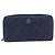 CHANEL Matelasse Long Wallet Caviar Skin Navy Silver CC - vista 2