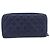 CHANEL Matelasse Long Wallet Caviar Skin Navy Silver CC - vista 3