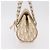Christian Dior Trotter Canvas Romantic Hand Bag PVC Beige Silver - vista 3